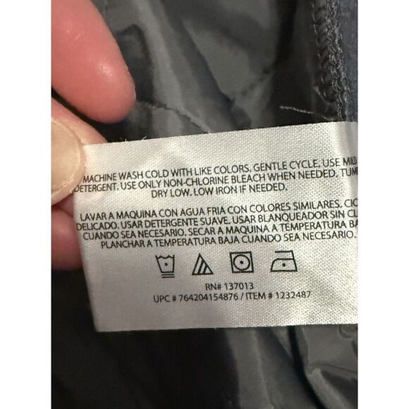 Orvis Mens Quilted Jacket Full Zip Outdoor Lightweight Gray Casual Large Hiking - Picture 8 of 16